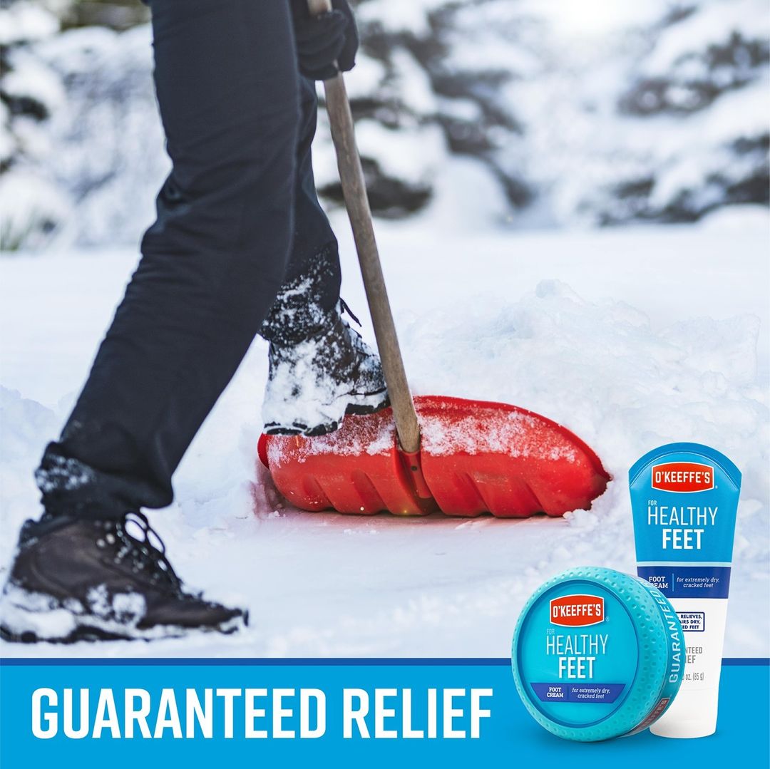 Your hard working feet deserve some time off. Reward them with O'Keeffe's Healthy Feet! Guaranteed relief or your money back. #dryfeet #dryskin #itchyskin #okeeffes #guaranteedrelief